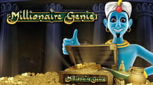 Il logo della slot Millionaire Genie di Random Logic.
